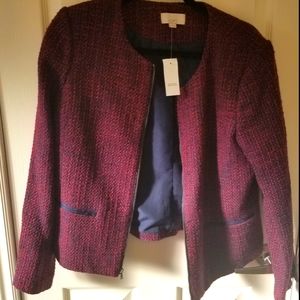 LOFT cropped wool blazer